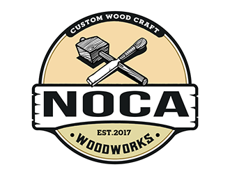 NOCA Woodworks logo design by Optimus