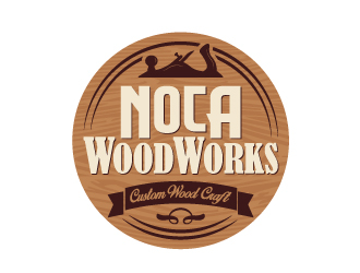 NOCA Woodworks logo design by dgawand