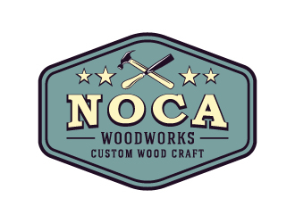 NOCA Woodworks logo design by cybil