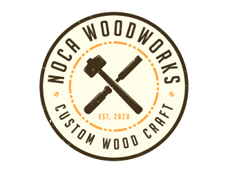 NOCA Woodworks logo design by akilis13