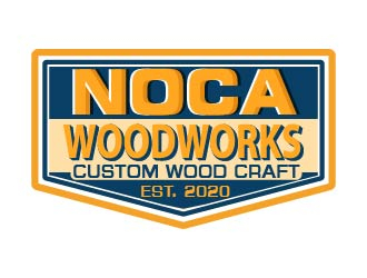 NOCA Woodworks logo design by Suvendu