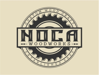 NOCA Woodworks logo design by Eko_Kurniawan