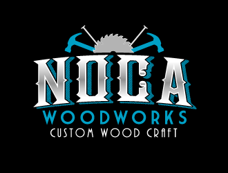 NOCA Woodworks logo design by axel182