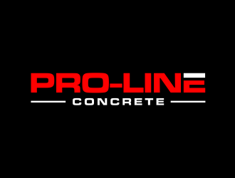 Pro-Line Concrete  logo design by GassPoll