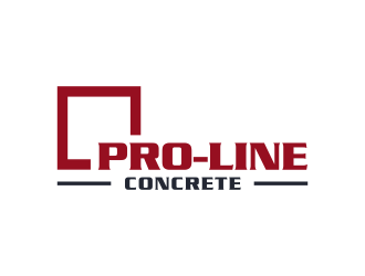 Pro-Line Concrete  logo design by GassPoll