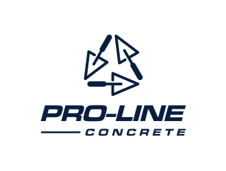 Pro-Line Concrete  logo design by Garmos