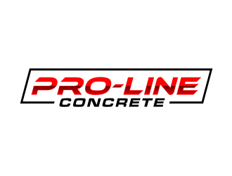 Pro-Line Concrete  logo design by puthreeone