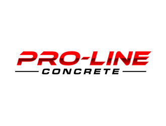 Pro-Line Concrete  logo design by puthreeone