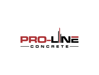 Pro-Line Concrete  logo design by oke2angconcept