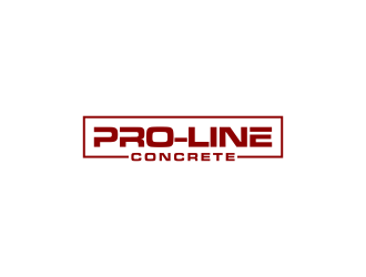 Pro-Line Concrete  logo design by RIANW