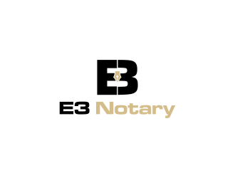 E3 Notary logo design by luckyprasetyo