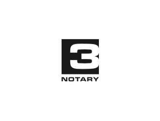 E3 Notary logo design by bombers
