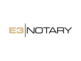 E3 Notary logo design by rief
