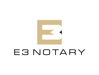 E3 Notary logo design by GassPoll