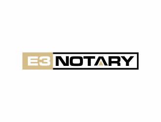 E3 Notary logo design by afra_art