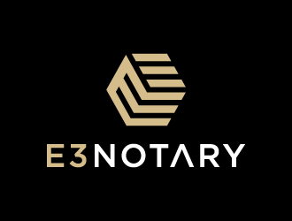 E3 Notary logo design by akilis13