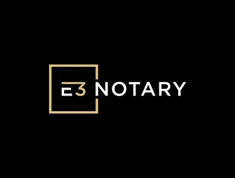E3 Notary logo design by jancok