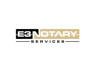 E3 Notary logo design by KQ5