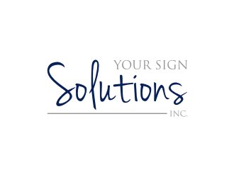 Your Sign Solutions Inc logo design by mbamboex