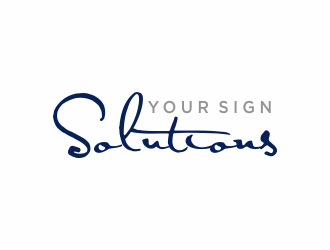 Your Sign Solutions Inc logo design by eagerly