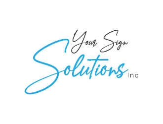 Your Sign Solutions Inc logo design by treemouse