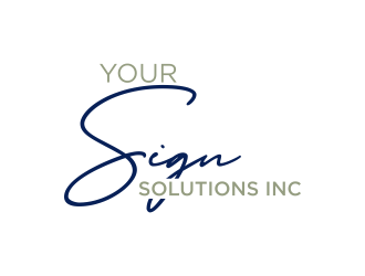 Your Sign Solutions Inc logo design by GassPoll