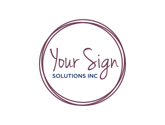 Your Sign Solutions Inc logo design by GassPoll