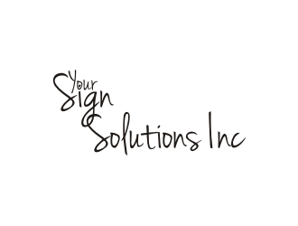 Your Sign Solutions Inc logo design by Sheilla