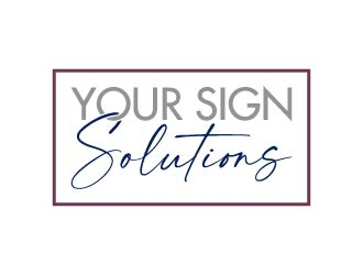 Your Sign Solutions Inc logo design by maserik