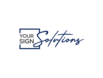 Your Sign Solutions Inc logo design by Garmos