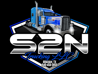 S2N Trucking LLC logo design by AamirKhan