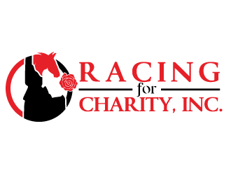 Racing for Charity, Inc. logo design by Erasedink