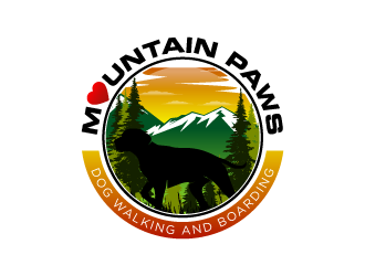 mountain paws logo design by torresace