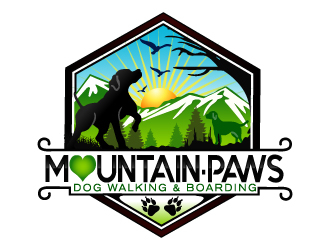 mountain paws logo design by LucidSketch