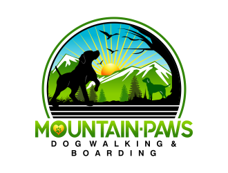 mountain paws logo design by Panara