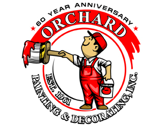 Orchard Painting and Decorating, Inc. logo design by MAXR