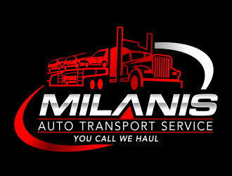 Milanis Auto transport service logo design by ingepro