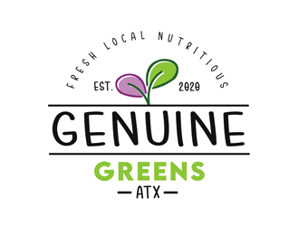 Genuine Greens ATX logo design by kunejo