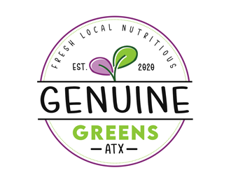 Genuine Greens ATX logo design by kunejo