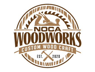 NOCA Woodworks logo design by jaize