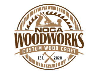 NOCA Woodworks logo design by jaize