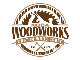 NOCA Woodworks logo design by jaize