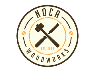 NOCA Woodworks logo design by akilis13