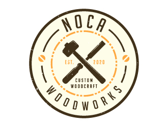 NOCA Woodworks logo design by akilis13