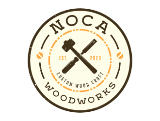 NOCA Woodworks logo design by akilis13