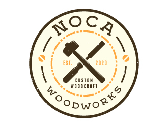 NOCA Woodworks logo design by akilis13