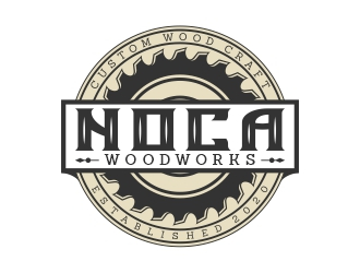 NOCA Woodworks logo design by Eko_Kurniawan