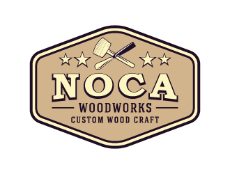 NOCA Woodworks logo design by cybil