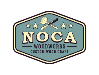 NOCA Woodworks logo design by cybil