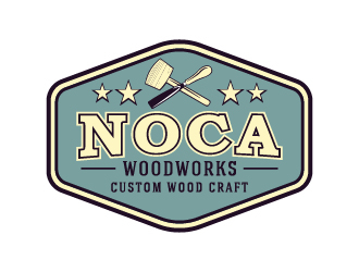NOCA Woodworks logo design by cybil